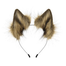 Handmade Wolf Ears Headband – Athletic Sweatband for Men & Women, Compatible with 90s Style, Workout & Party Use