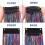 Extensões de cabelo com glitter colorido de 50 cm (20 polegadas) - Kit de enfeites temporários para mulheres, meninas e crianças - Mechas 7
