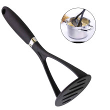 Guczhu Plastic Potato Masher with Heat-Resistant Handle, Kitchen Vegetable Masher Tool, Coated Masher for Smooth Puree