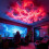 Φως LED Thundercloud με τροφοδοσία USB – 3D Cloud, Πολύχρωμη λωρίδα συγχρονισμού μουσικής, 6