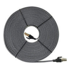 Cable Ethernet CAT8 plano para transferencia de datos a alta velocidad (40 Gbps) y conexión estable. Cable de 1 a 20 m (opcional).