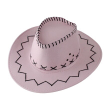 Toddler Hat,Suede Kid's Cowboy Hat for Themed Parties Dress Up And Halloween,Kids Hats,Light Pink,One Size