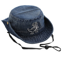 Protective Kids Hat With Flexible Band Fashion Bucket-Navy blue