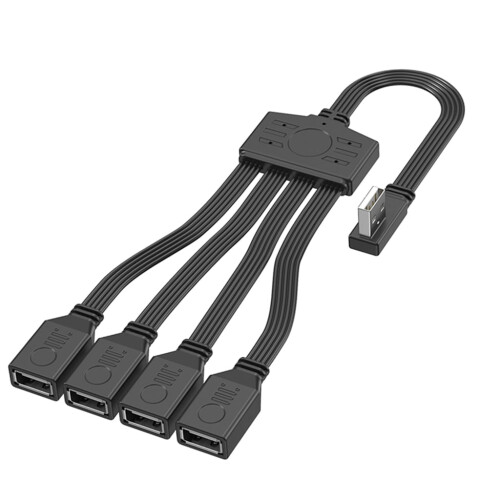 Καλώδιο διαχωριστή USB 4in1USB2.0 Καλώδιο διαχωριστή τροφοδοσίας USB Αρσενικό σε 4USB