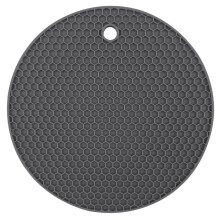 18cm Round Silicone Mat Coaster Food Grade Material Placemat Non-slip Table Mat Kitchen Accessories Gadgets Round Cup Mat