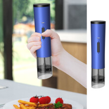 Electric Pepper Grinder Set, Adjustable Coarseness, Ceramic Core, USB Rechargeable, One-Click Start, 3-Pack | Compatible with Home & Outdoor