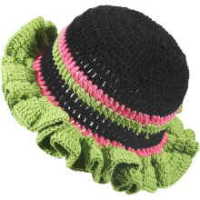 Bob au crochet pour femme, bonnet souple tricoté tendance, bonnet bohème mignon fait main, chapeau de pêche bohème pour les activités de plein
