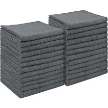 Chiffons de nettoyage en microfibre, lot de 50, 29 x 29 cm, non pelucheux, pour voitures, SUV, fenêtres, cuisine, ateliers – Compatibles avec