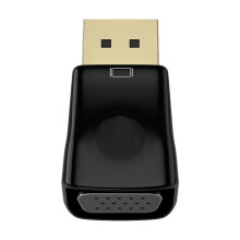 DP to VGA Adapter – Universal Plug & Play Signal Converter for Computers, TVs, Laptops, Projectors; Compatible with DP 1.2