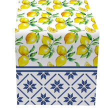 Small Fresh Table Flag Spring And Summer Flower Linen Print Tablecloth 9