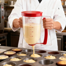 900ml Pancake Batter Dispenser – Food-Grade, Leak-Resistant, Easy-Pour Handle, Controlled Release for Pancakes/Waffles/Cupcakes | 1pc