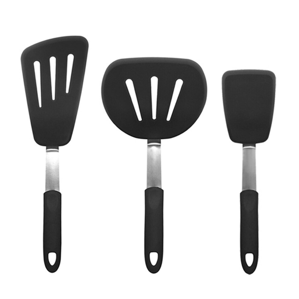 Ergonomic Grip Silicone Spatula Heat-Fried Fish Spatula 3 7696001557129