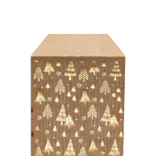 Weihnachtlicher Tischläufer mit Schneeflockenmotiv in Silber – Glitzerndes Foliennetz, passend zur winterlichen Weihnachtsdekoration