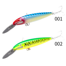 2PC Minnow Fishing Bait Sinking 140mm 40g Artificial Salt Water Wobblers Blues lures