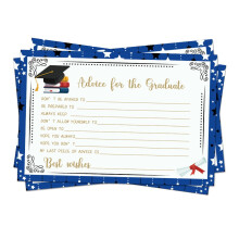 16/24Pcs Graduation Advice Cards Graduate Wishes Card 6x4Inch Graduation Greeting Cards Congrats Grad for Decoration