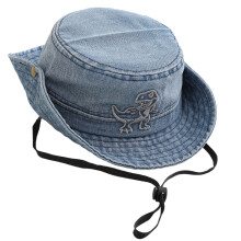 Breathable Childrens Fisherman Hat Flexible Band-mediu1m blue