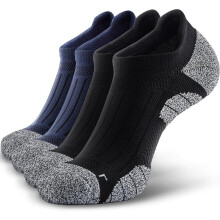 4 Pairs Men's Athletic Low-Cut Support Socks, Arch Compression & Odor Control for Workout Daily Wear