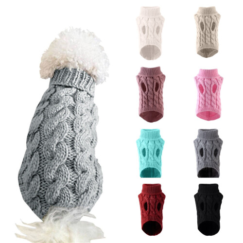 Pull polaire pour petits chiens et chats – Gris, Taille M 2