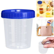 Gobelet doseur anti-fuite de 120 ml pour vinaigrette – Sans BPA, portable, gradué, compatible avec les boîtes à lunch et pour une utilisation en