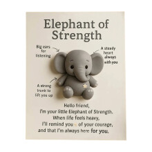 Hug Gifts with Encouraging Card, Animal Friend Comfort, Thinking of You Gifts for Friends Family, Inspirational Keepsake for Gift E,3.5x2.7 inch
