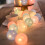 LED Macaron szálgömblámpák űr témában (1 db) 3