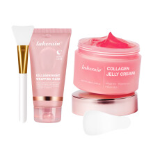 Lakerain collagen peel-off mask hydrating and rejuvenating hydrolyzed collagen jelly cream set