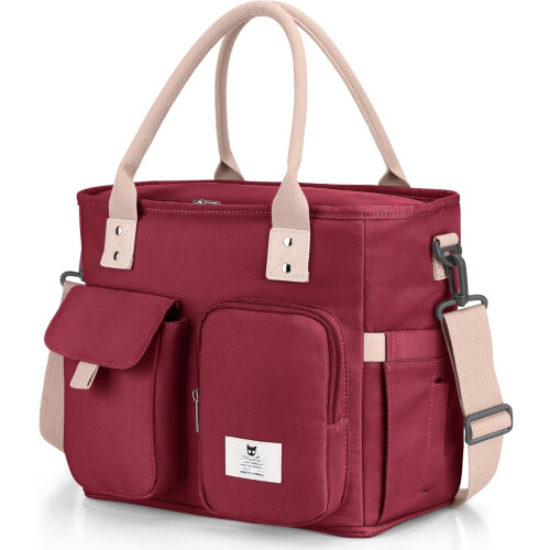 Isolierte Lunchtasche für Erwachsene, Rot, 1er-Pack