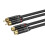 Cable de extensión RCA de 2 machos a 2 hembras, 2 m 4