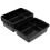 4-Pack 23 L Plastic Bus Box, Utility Bus Tubs, Black 1
