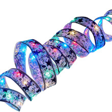 Guirlande lumineuse de sapin de Noël en ruban, 330 cm (129,92 po), guirlande LED double couche, accessoires pour sapin de Noël