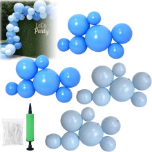 Kit d'arche de guirlande de ballons gonflables réutilisables, 3/7 ballons en PVC avec élastiques, compatible avec la décoration de fêtes à faire