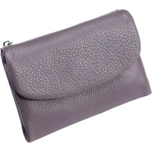 Unisex peňaženka Pebble Leather, krátka peňaženka z pravej kože s rozmermi 5,3 palca, držiak na mince a karty, unisex kabelka, na mince a