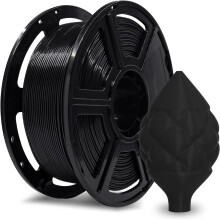 ABS Pro -filamentti, 1,75 mm, musta, 1 kg:n kela, 0,02 mm:n tarkkuus, lämmönkestävyys 90 :een asti, yhteensopiva useimpien 3D-tulostimien