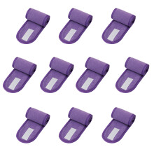 Pack of 10Pcs Soft Fabric Adjustable Headbands Perfect-Purple