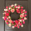 Pink Artificial Flower Wreath 18 inch 3