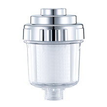 15-Stage Shower Water Filter with Replaceable Cartridge,Quick-Install Hard Water Softener Purifier for Health Shower,Good for Skin & Hair