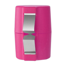 Egg Shell Opener & Peeler – Stainless Steel Hard-Boiled Egg Cracker, Separator, Cube Cutter – Purple/Pink Kitchen Gadget (Compatible with standard