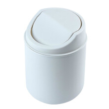 Mini cubo de basura de plástico de 1,32 galones para escritorio, ideal para el hogar, la oficina, la cocina, el tocador, el dormitorio y el baño.
