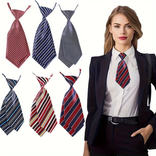 Γυναικείες Ριγέ Ρυθμιζόμενες Γραβάτες Elegant3pcs - Ματ Φινίρισμα, Ιδανικές για 1