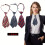 Γυναικείες Ριγέ Ρυθμιζόμενες Γραβάτες Elegant3pcs - Ματ Φινίρισμα, Ιδανικές για 5