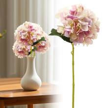 Set aus weißen künstlichen Hortensien – 37 cm, 15 cm Blüte