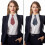 Γυναικείες Ριγέ Ρυθμιζόμενες Γραβάτες Elegant3pcs - Ματ Φινίρισμα, Ιδανικές για 8