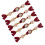 5Pcs Decorative Cheongsam Knot Button Chinese Knot-Red wine 1