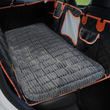 Alfombrilla antideslizante para cama de perro en el asiento trasero del coche – Protector de asiento suave y antideslizante compatible con SUV,
