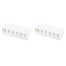 Lot de 2 porte-brosses à dents muraux avec couvercle, organisateur de salle de bain à 6 emplacements, 13 cm (5,12 po) – Compatible avec les