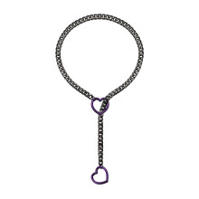 Elegante verstelbare punkrockketting, een trendy verstelbare punkketting met hartvormige hanger voor modebewuste vrouwen.