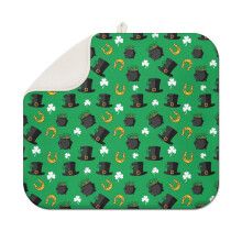 Tapis égouttoir à vaisselle Saint-Patrick et chapeaux noirs (1 pièce), microfibre ultra-absorbante 40 x 45 cm, antidérapant, pour la cuisine
