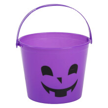 Halloween-Süßigkeiteneimer (14,5 cm), Kürbis-Süßigkeitenkorb, Kürbiseimer & Kessel – Partyzubehör
