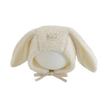 Adorable Rabbits Ears Furry Winter Hat For Baby 6 Months-White