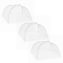 Tente pliante en filet pour pique-nique, barbecue, fête en extérieur – Protège des mouches, insectes et moustiques ; compatible avec les tables